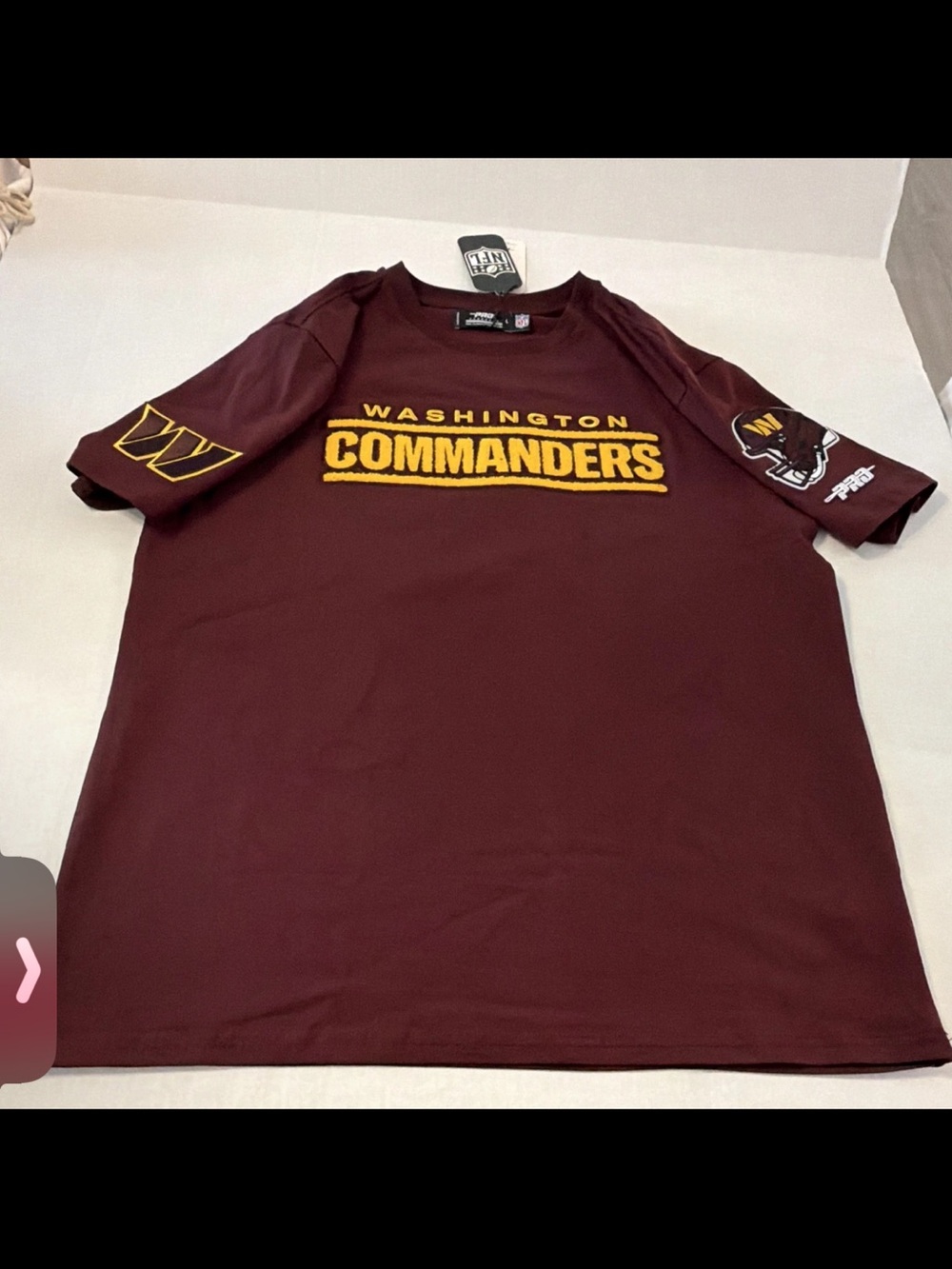 PRO STANDARD NFL Men's Washington Commanders Maroon Graphic Tee Size Large